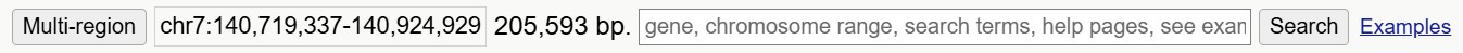 Position, size and search controls